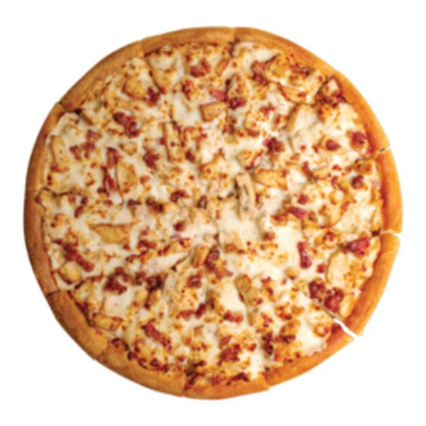 Chicken Alfredo pizza
